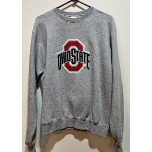 Champion Ohio State Buckeyes Gray Crewneck Sweatshirt ~ Medium~ Unisex